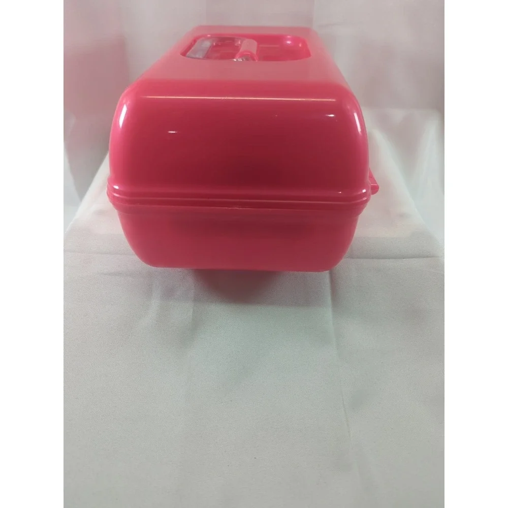 RARE Barbie Caboodles On The Go Girl Make Up Accessories Case Iconic Pink